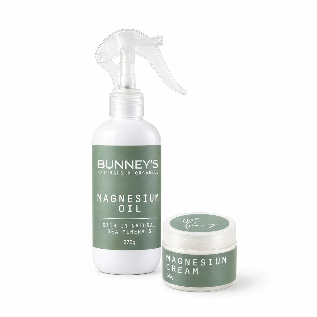 Magnesium Oil &amp; Magnesium Cream | Bundle - Bunney’s Naturals &amp; Organics