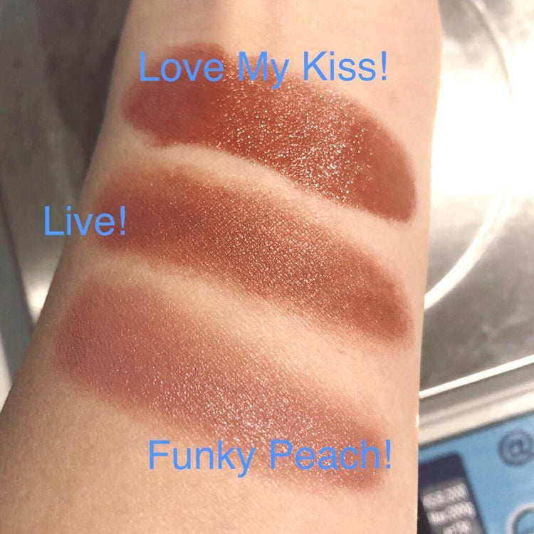 Bunney's Naturals & Organics Edible Lipsticks Colours on Skin