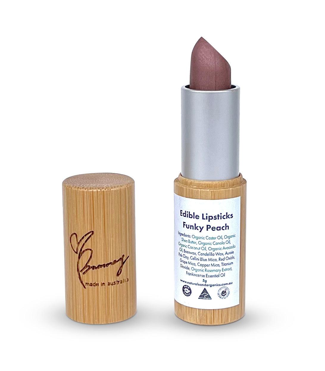 Edible Lipsticks – Funky Peach - Bunney’s Naturals & Organics